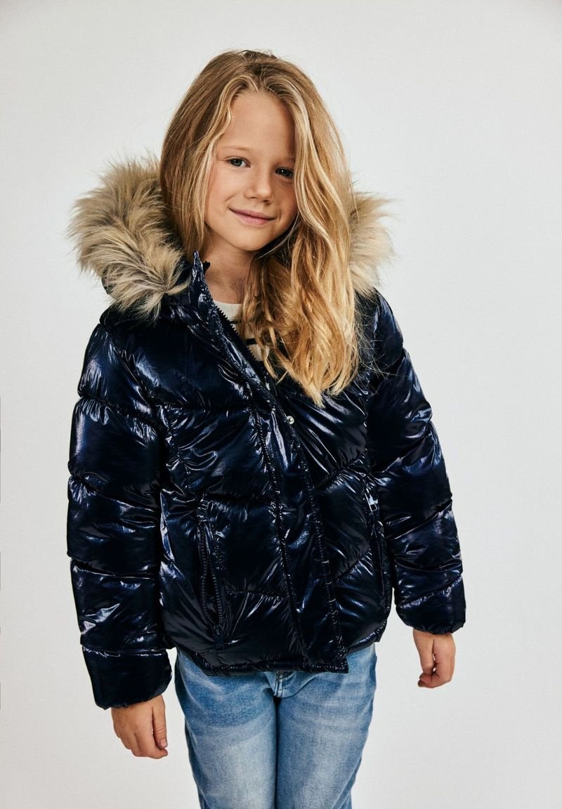 

Зимняя куртка MINOTI FIXED FAUX FUR HOOD TRIM, Blue/Dark Blue