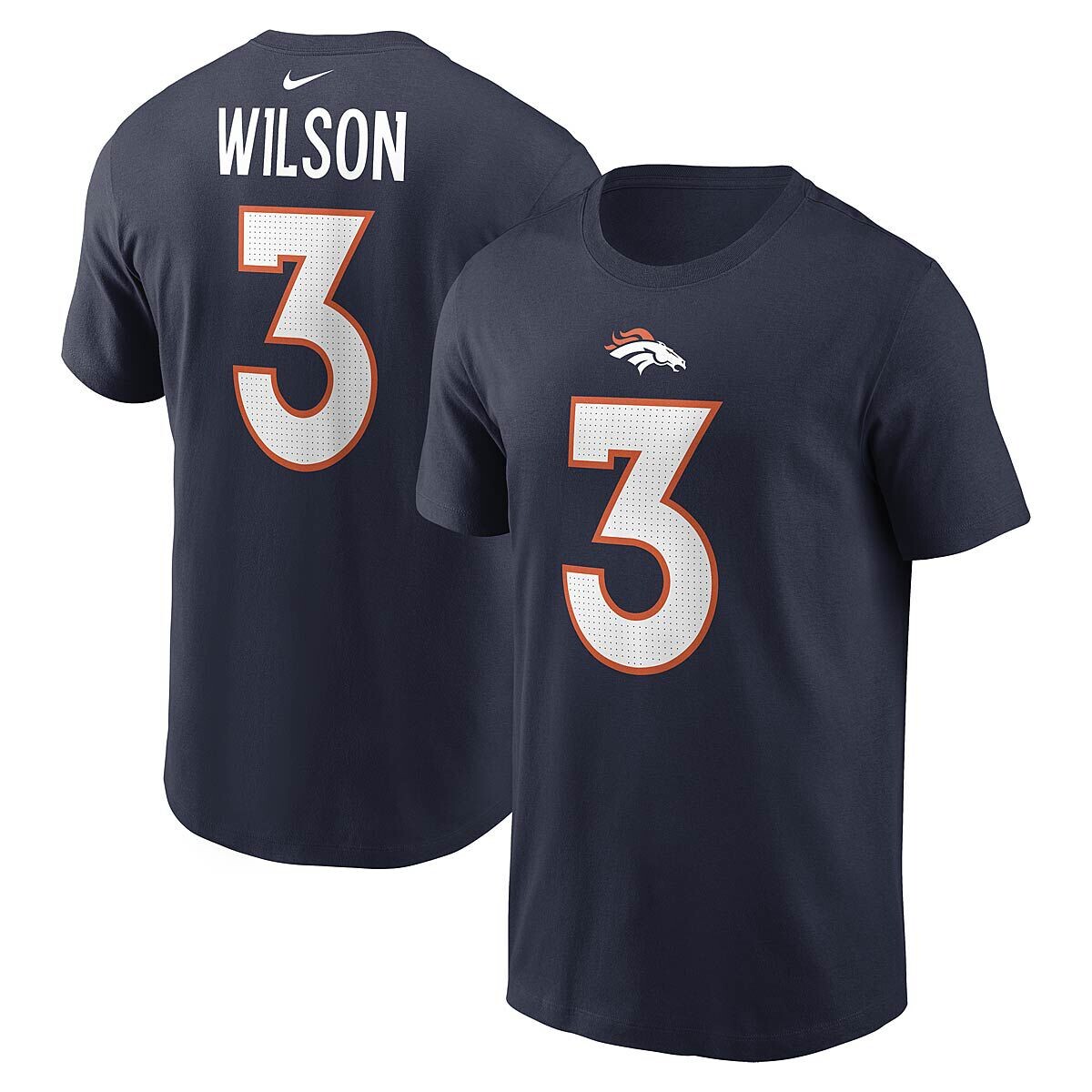Футболка NFL Denver Broncos N&N T-Shirt Russell Wilson Nike, цвет College Blau — фото 3