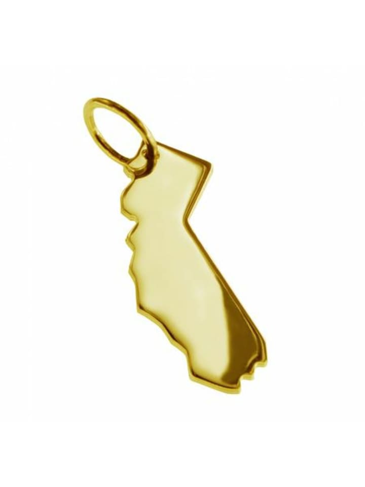 

Schmuckador Кулон в виде карты Калифорнии из цельного желтого золота 333 пробы