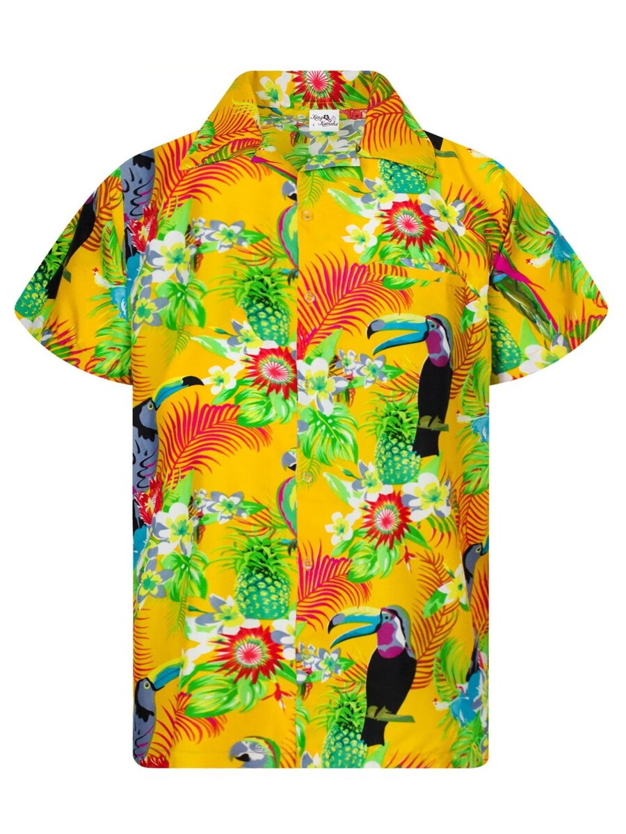 

Рубашка King Kameha Parrot Cockatoo, желтый