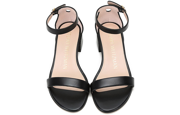SW One Strap Sandals Women's Black Stuart Weitzman — фото 4