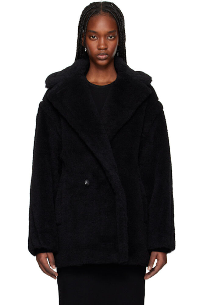 

Куртка цвета фуксии черного цвета Max Mara