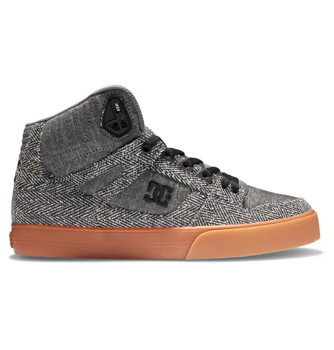 Кроссовки DC Shoes "Pure High-Top WC TX", цвет Carbon/Gum — фото 2