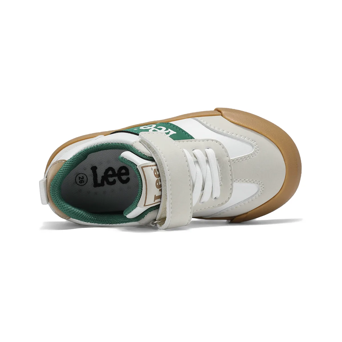 Кроссовки для скейтбординга подростковые low top Lee, бежевый зеленый — фото 4