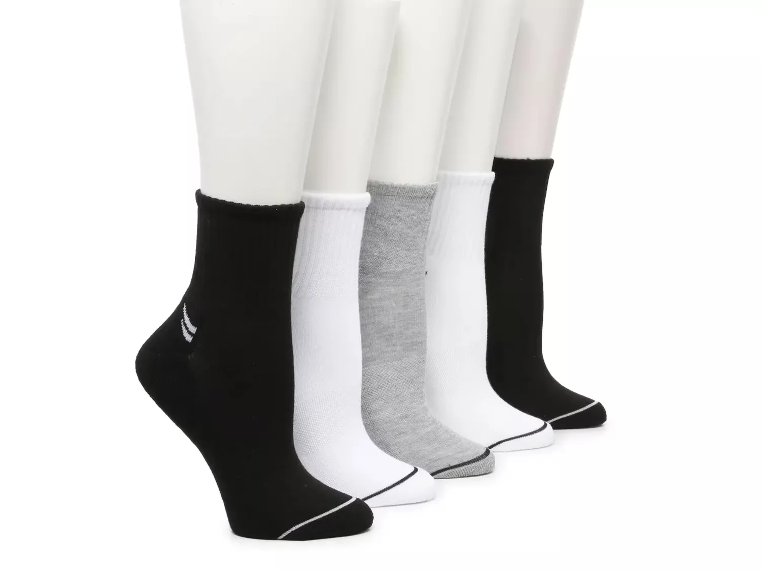 

Женские спортивные носки (5 пар) Mix No. 5, White/Black/Grey