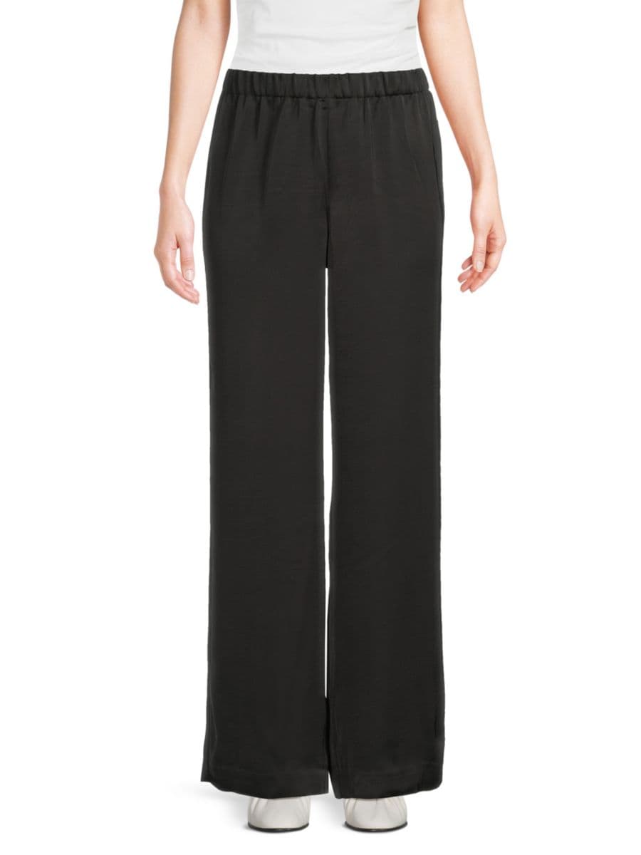 

Широкие брюки-клеш rag & bone, черный