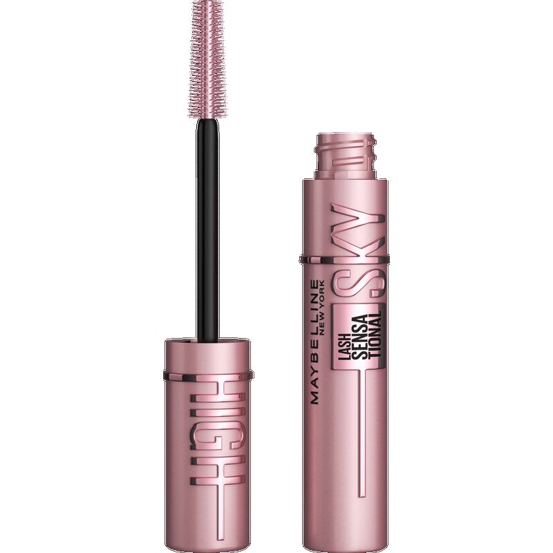 

Lash Sensational Sky High Средство для снятия макияжа с черных глаз и палетка теней The Nudes Maybelline New York, 1 шт.