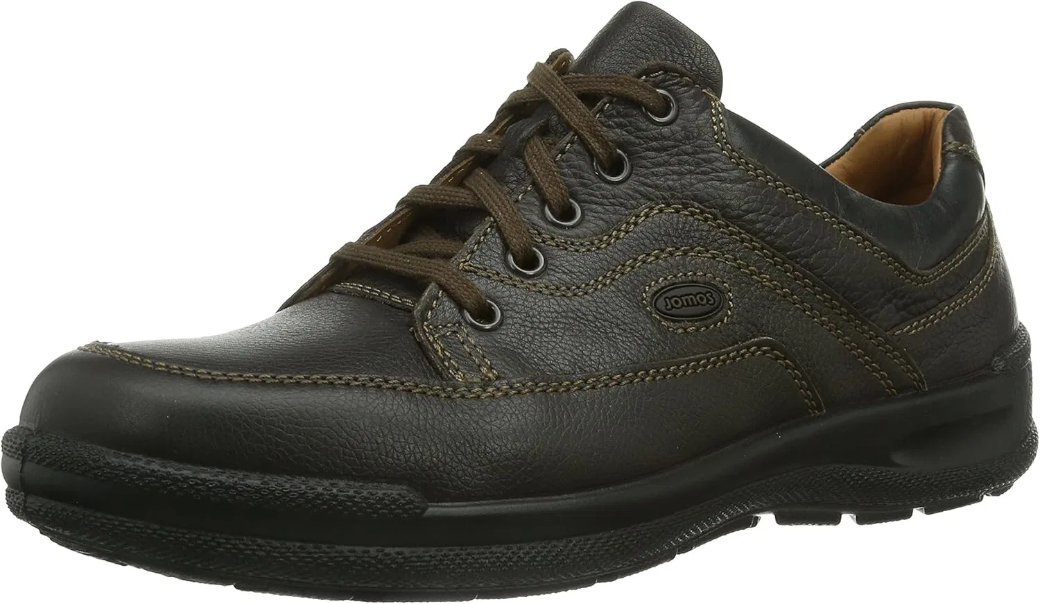 Jomos Man Life Херрен Дерби Шнурхальбшуэ, Brown Santos Black