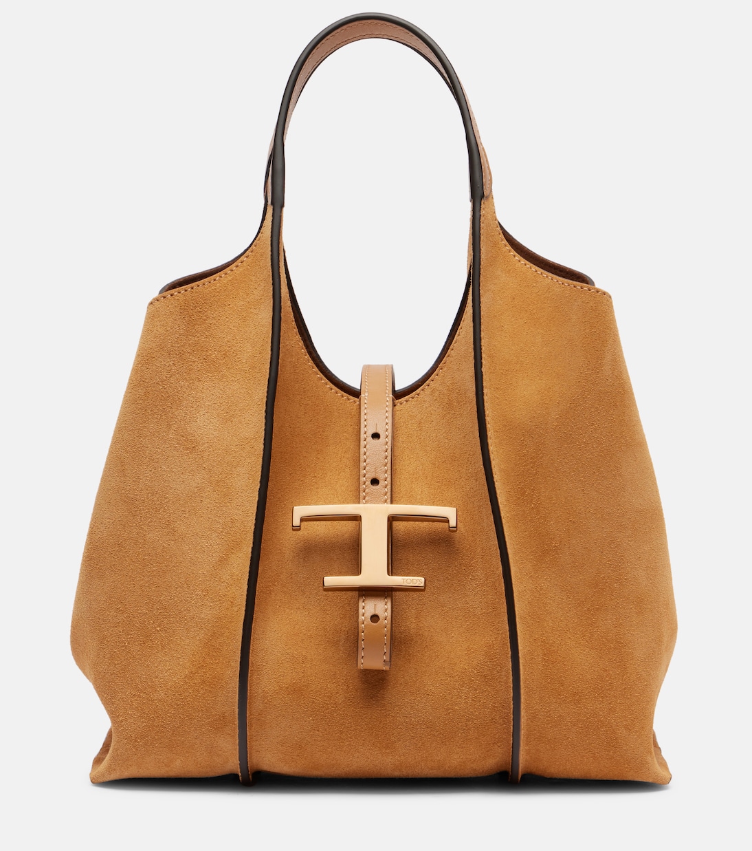

Маленькая замшевая сумка-тоут T Timeless Tod's, Palissandro