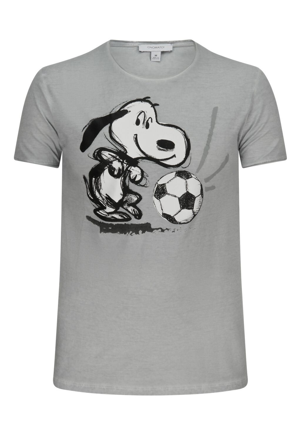 

Футболка с принтом SNOOPY Peanuts, серый