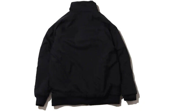 Куртка Nike Sportswear Swoosh Logo Embroidered Reversible Sherpa Fleece Black Red Jacket Asia Sizing, черный — фото 4