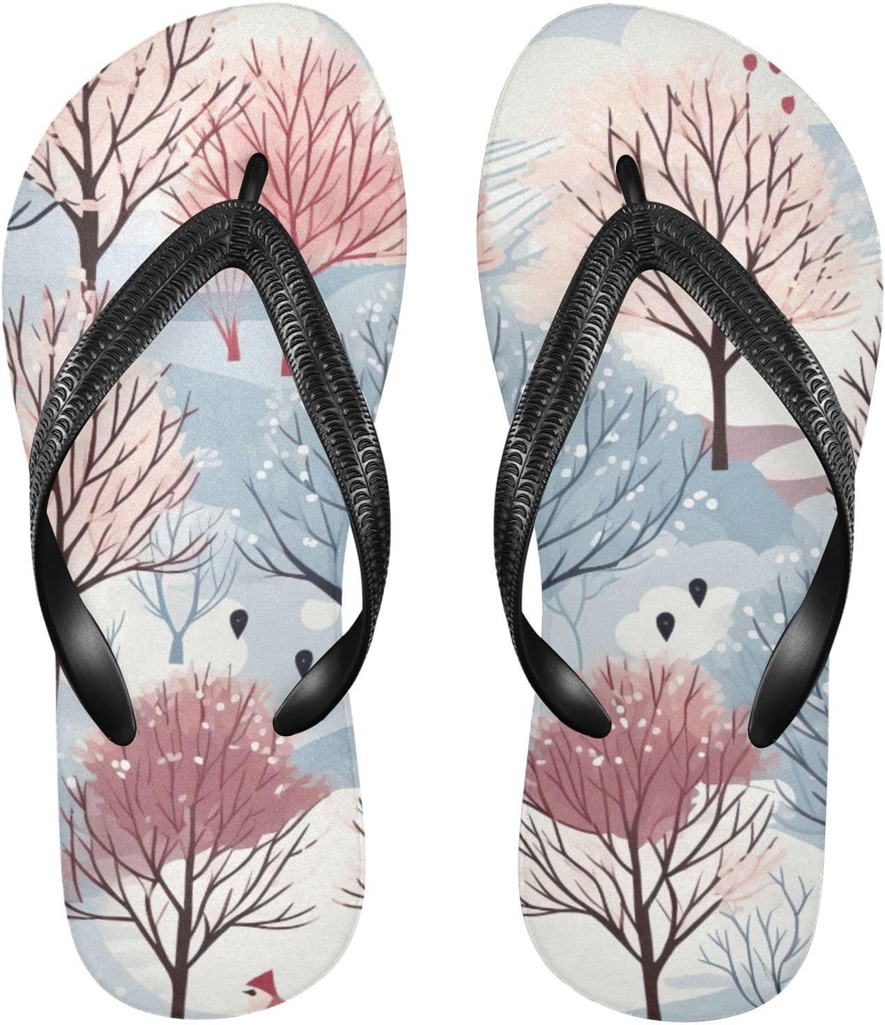 

Зимние шлепанцы Trees для пляжа и лета, повседневные сандалии для женщин и мужчин, обувь для душа, размер XS Kfbe