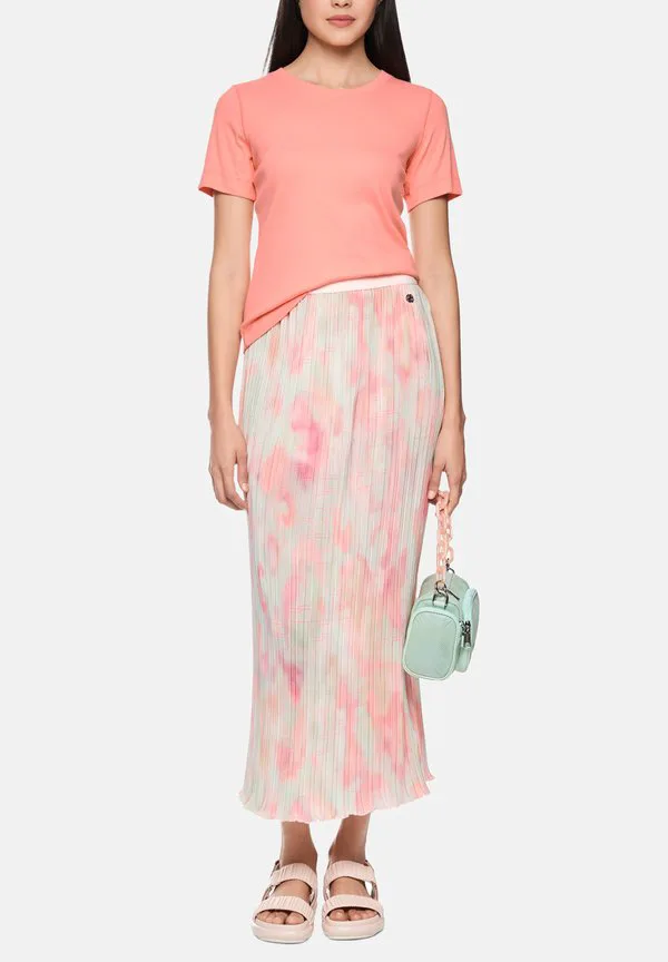 

Базовая футболка geripptes Marc Cain, Candlelight Peach, Оранжевый, Базовая футболка geripptes Marc Cain, Candlelight Peach