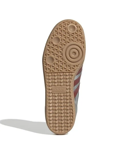 Унисекс кроссовки из металлической кожи Samba LT adidas серебристые — фото 3