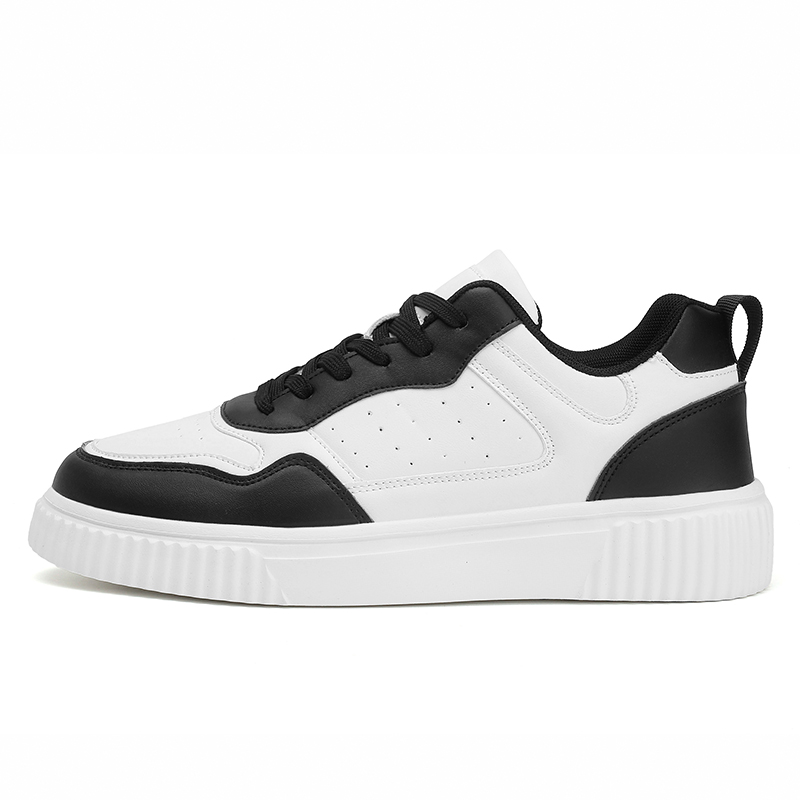 

TFKY Низкие скейтерские кроссовки мужские бело-черные, цвет White Black