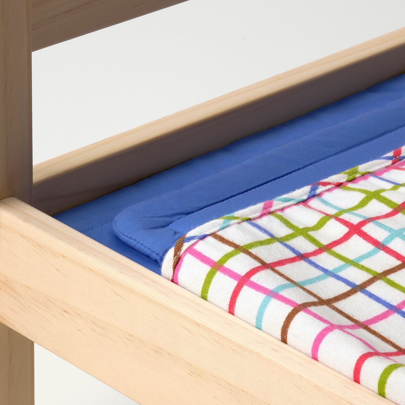 Детская кроватка + матрас, сосна/разноцветный IKEA Duktig — фото 4