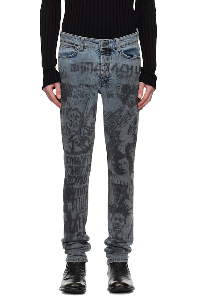 

Винкль шампанское скетч джинсы Ksubi, цвет denim