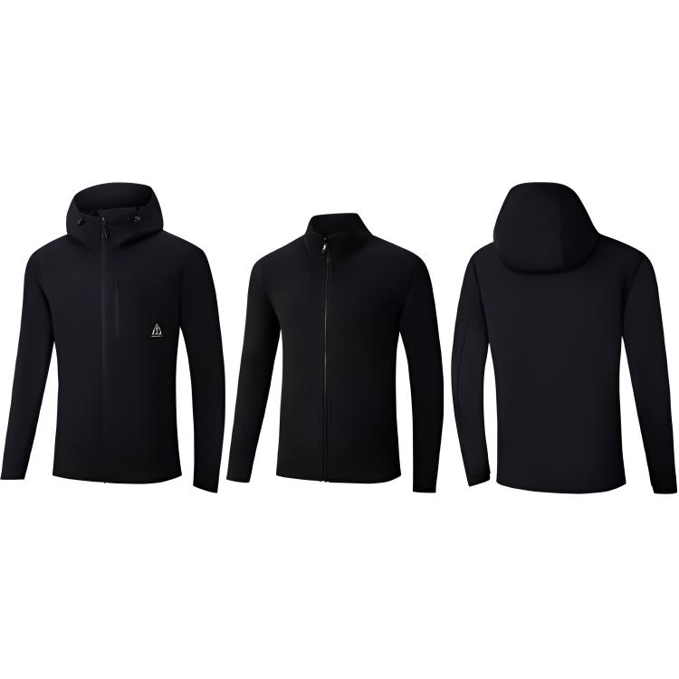 

361° Ветровка с водоотталкивающим покрытием Unisex Super Black