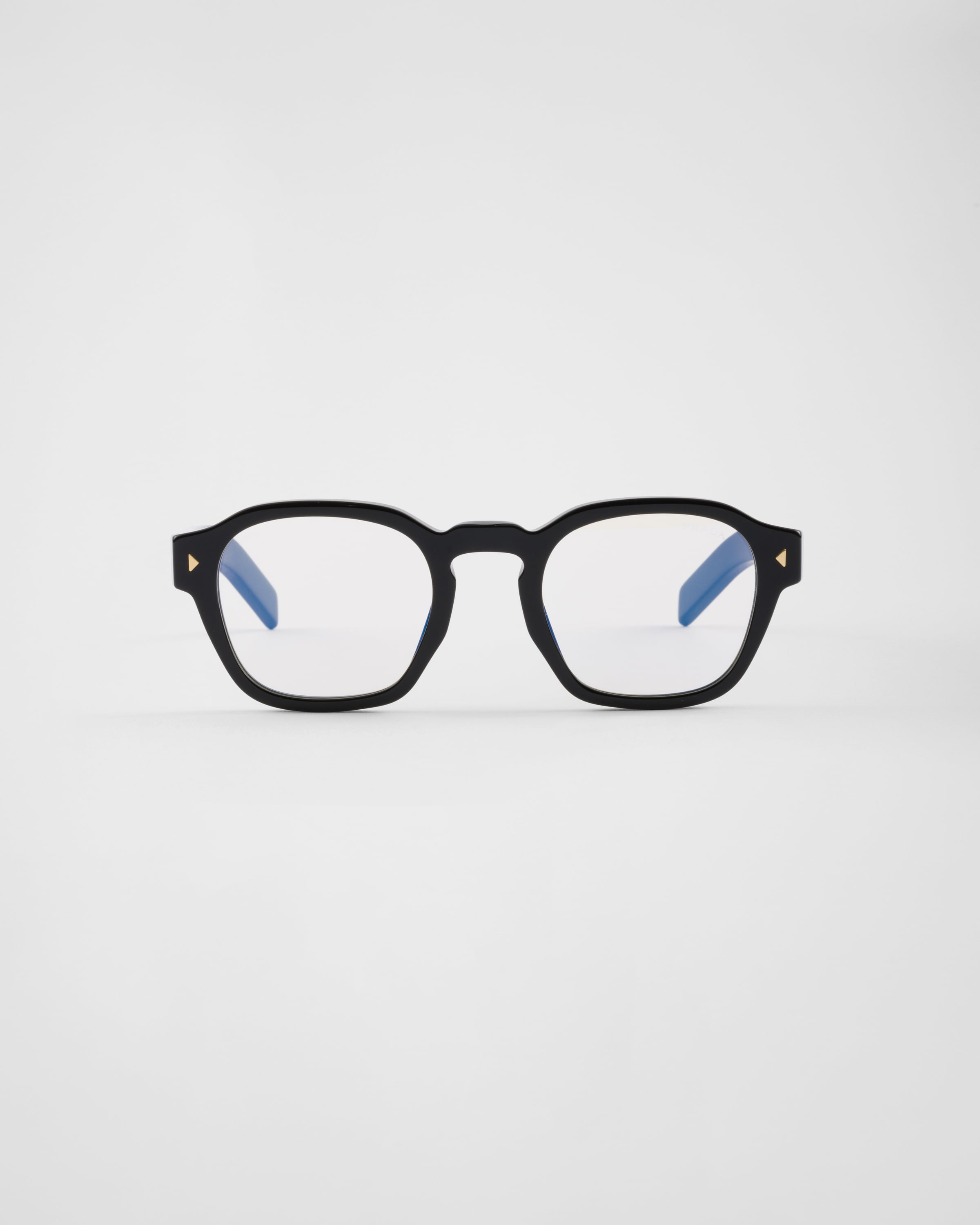 

Солнечные очки с культовой металлической табличкой Prada, прозрачный