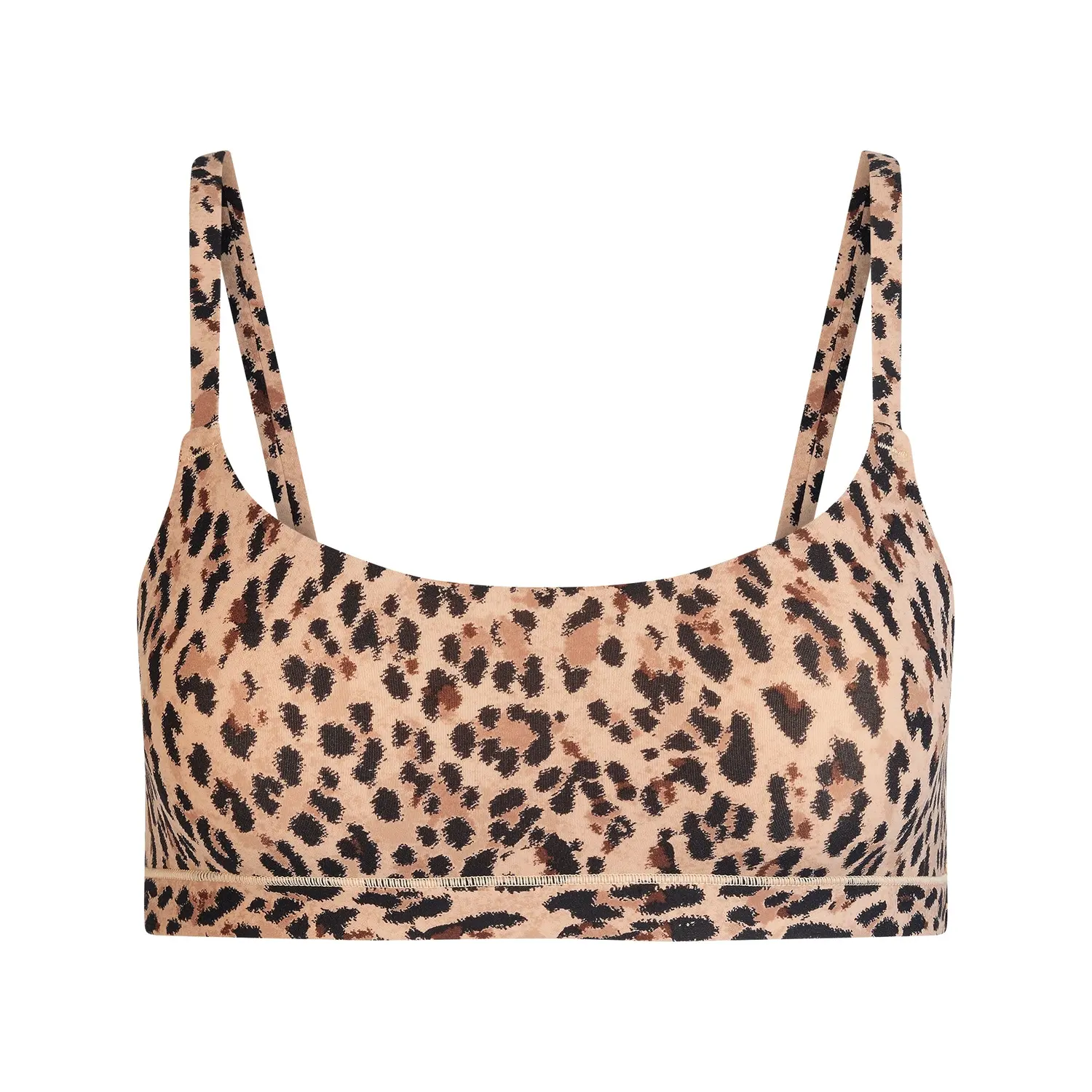 

FITS EVERYBODY серия FW25 SCOOP BRALETTE бюстгальтер женский Skims, Sienna Jaguar Print