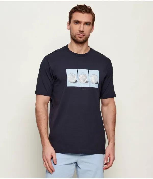 Футболка TS_Terrace Photo regular fit Boss Green, темно-синий