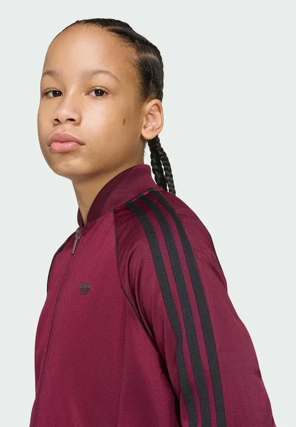 Толстовка на молнии Superstar Adidas Originals, бордовый — фото 4