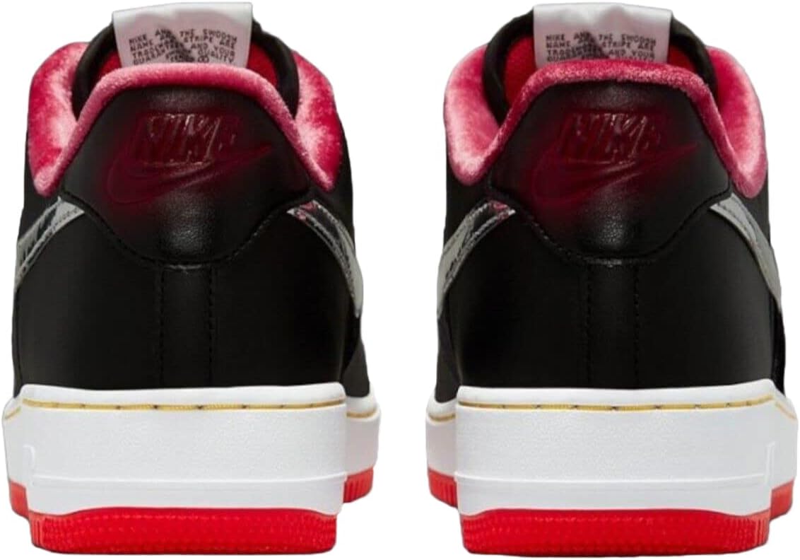 Нижние кроссовки Nike Men's Air Force 1, черный/красный — фото 4