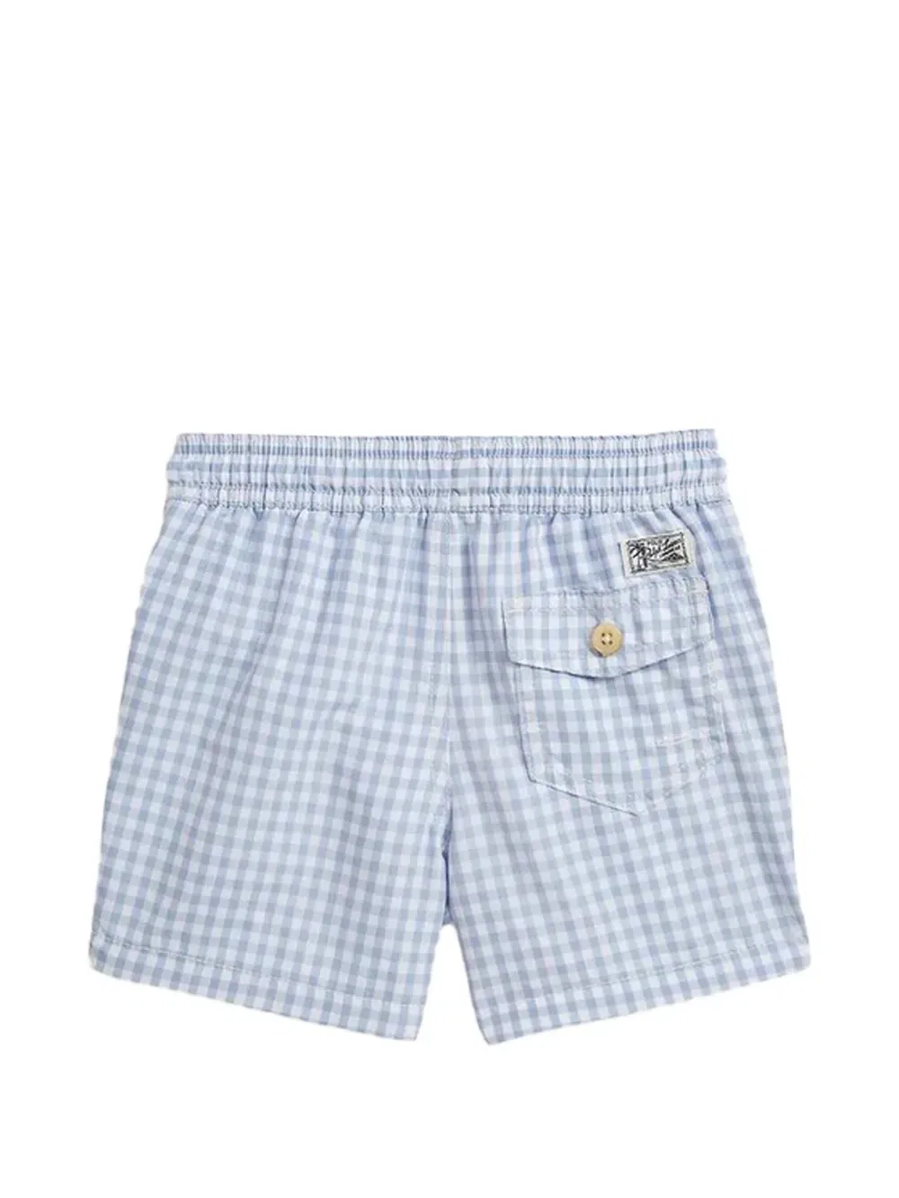 Шорты для плавания в клетку Polo Ralph Lauren Kids, синий — фото 2