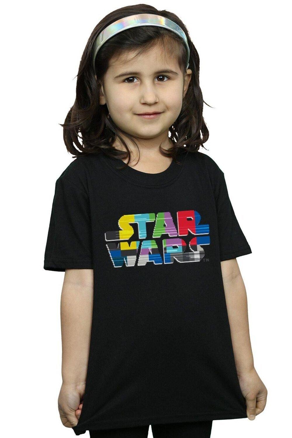 

Хлопковая футболка с логотипом Test Card Star Wars, черный