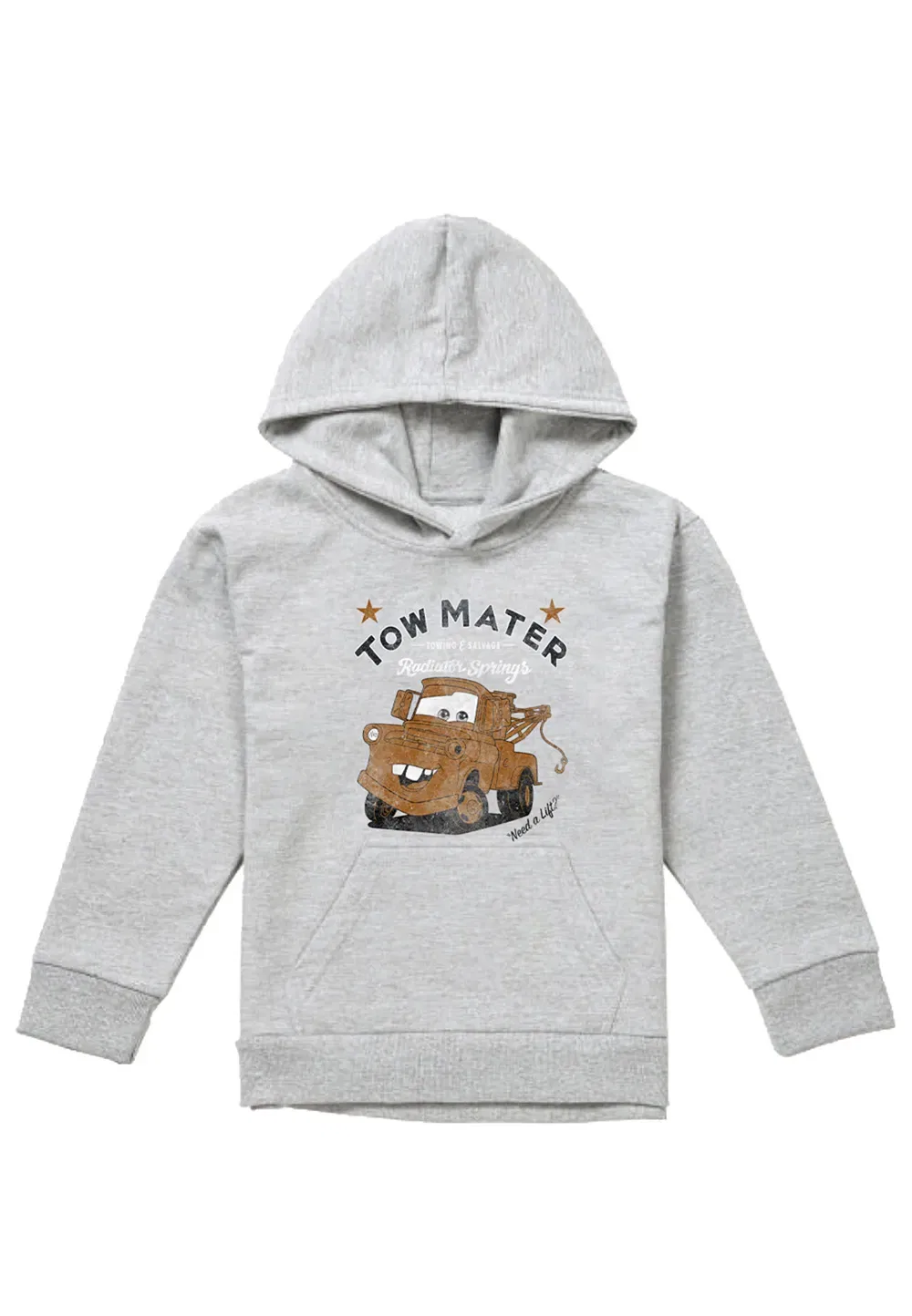 Детская толстовка Disney Tow Mater Services, серый