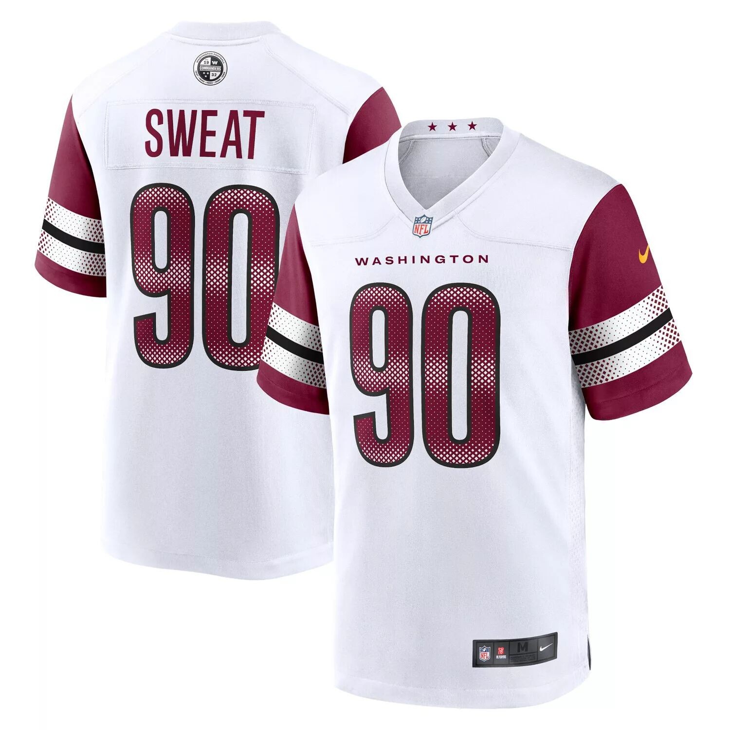 

Мужское джерси Montez Sweat White Washington Commanders Game Nike