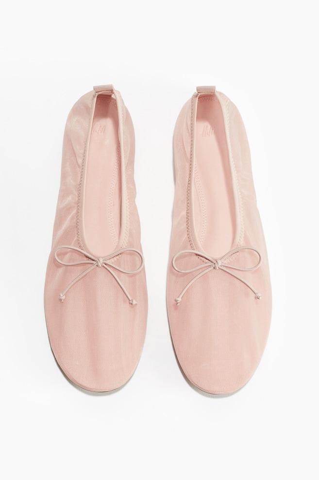 Балетки сетчатые H&M, розовый
