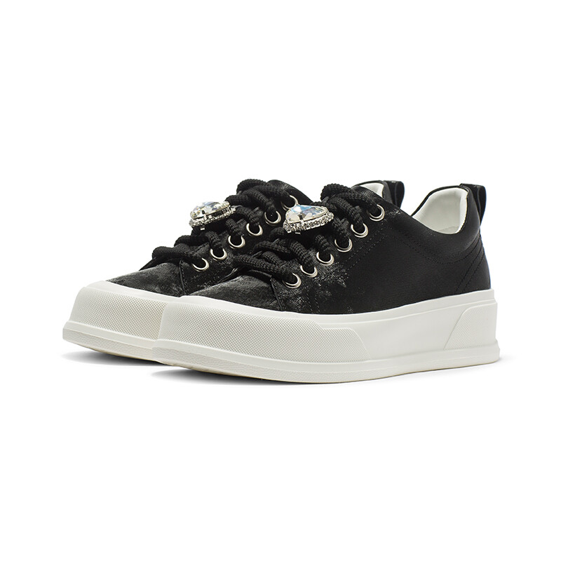 Кеды Coup De Foudre Skateboard Shoes Women's Low-Top, черный — фото 2