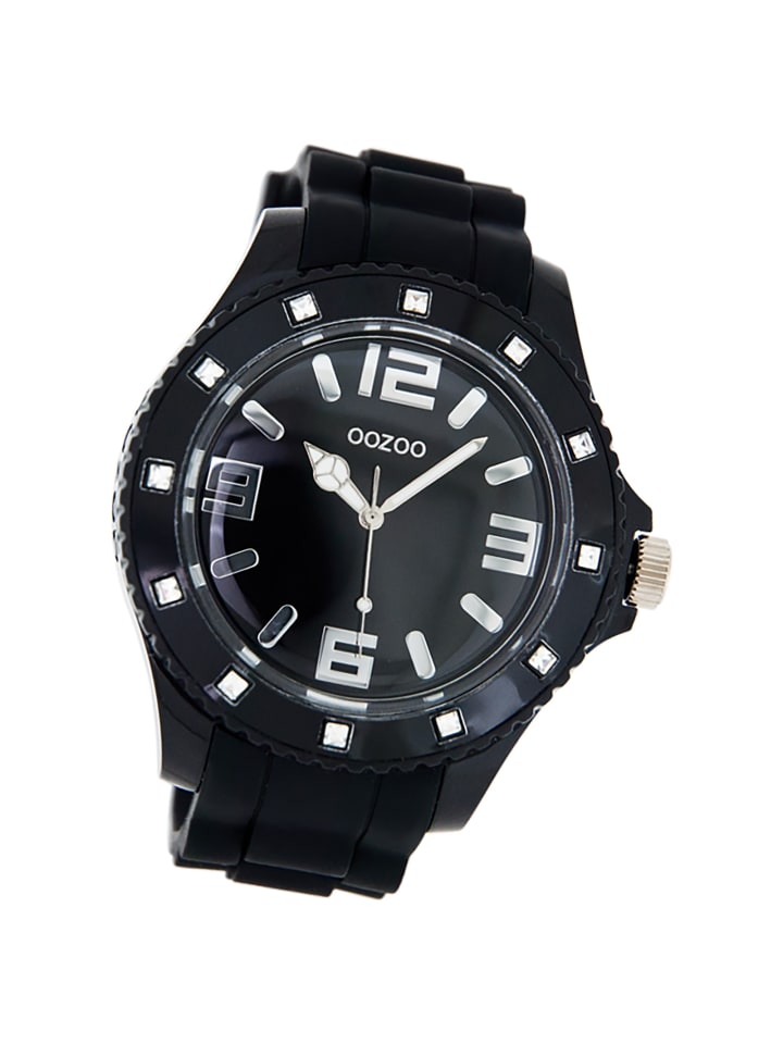 

Аналоговые наручные часы Oozoo Vintage Series, черные, очень большие (примерно 48 мм)