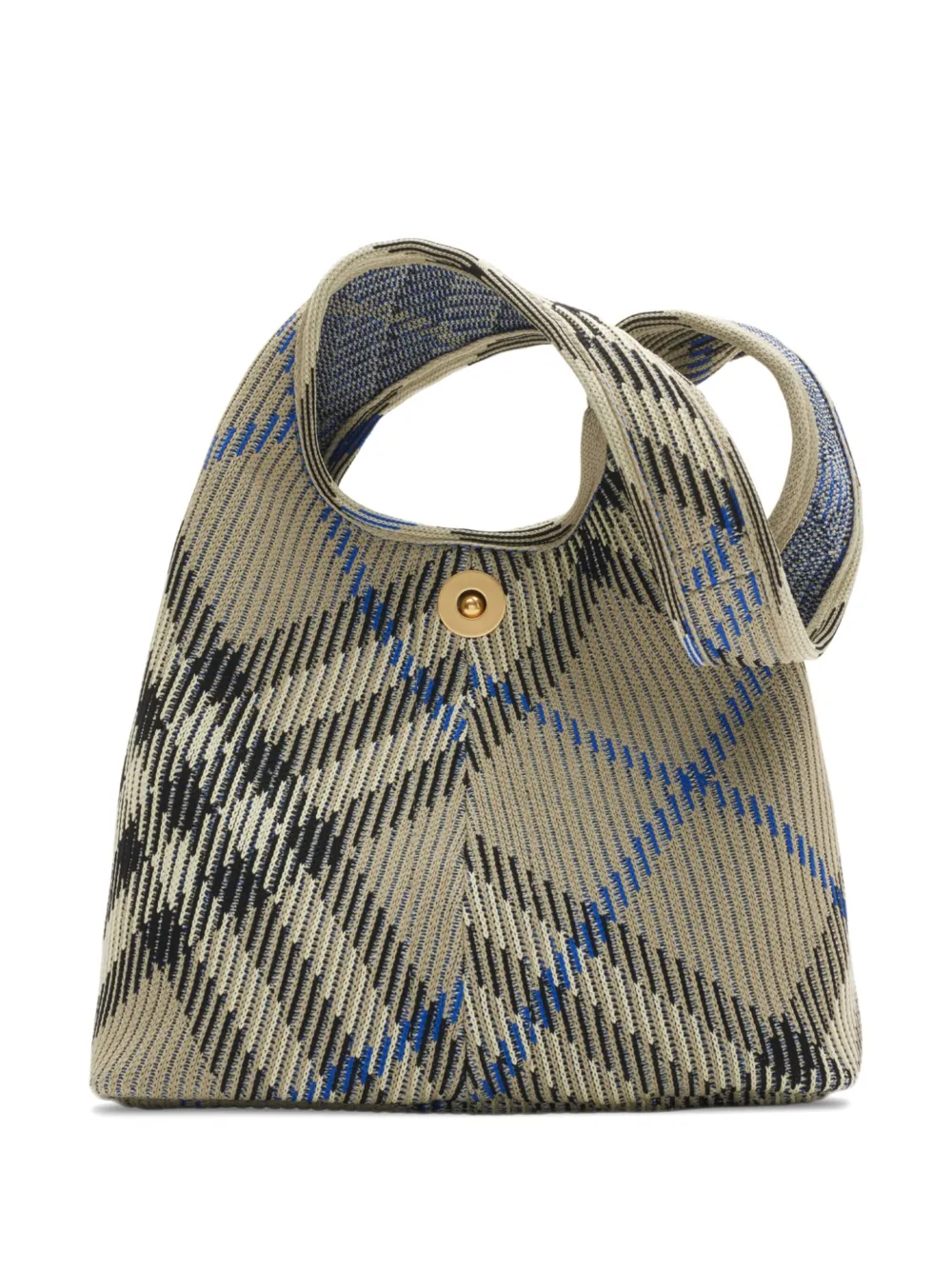 

Маленькая сумка на плечо в клетку BURBERRY, серый