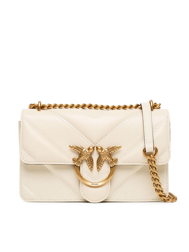 

Сумка через плечо PINKO Love One Mini Light Dc. Al 25-26 PLTT 104550 A2OS, экрю