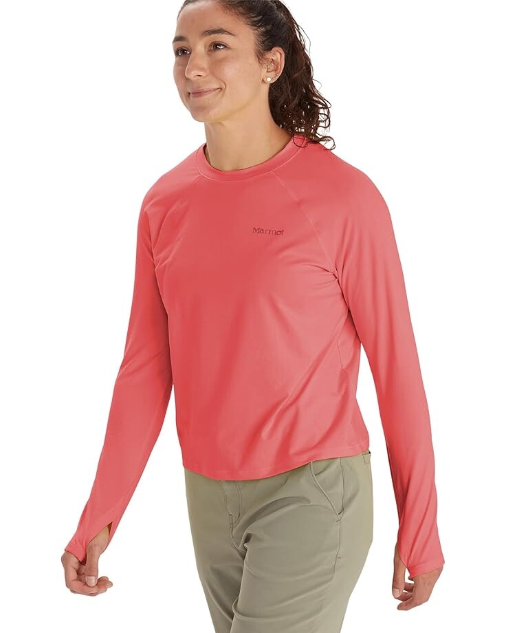 

Рубашка Marmot Windridge Long Sleeve Performance, цвет Grapefruit
