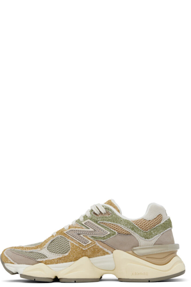Кроссовки цвета хаки и серого 9060 New Balance — фото 3