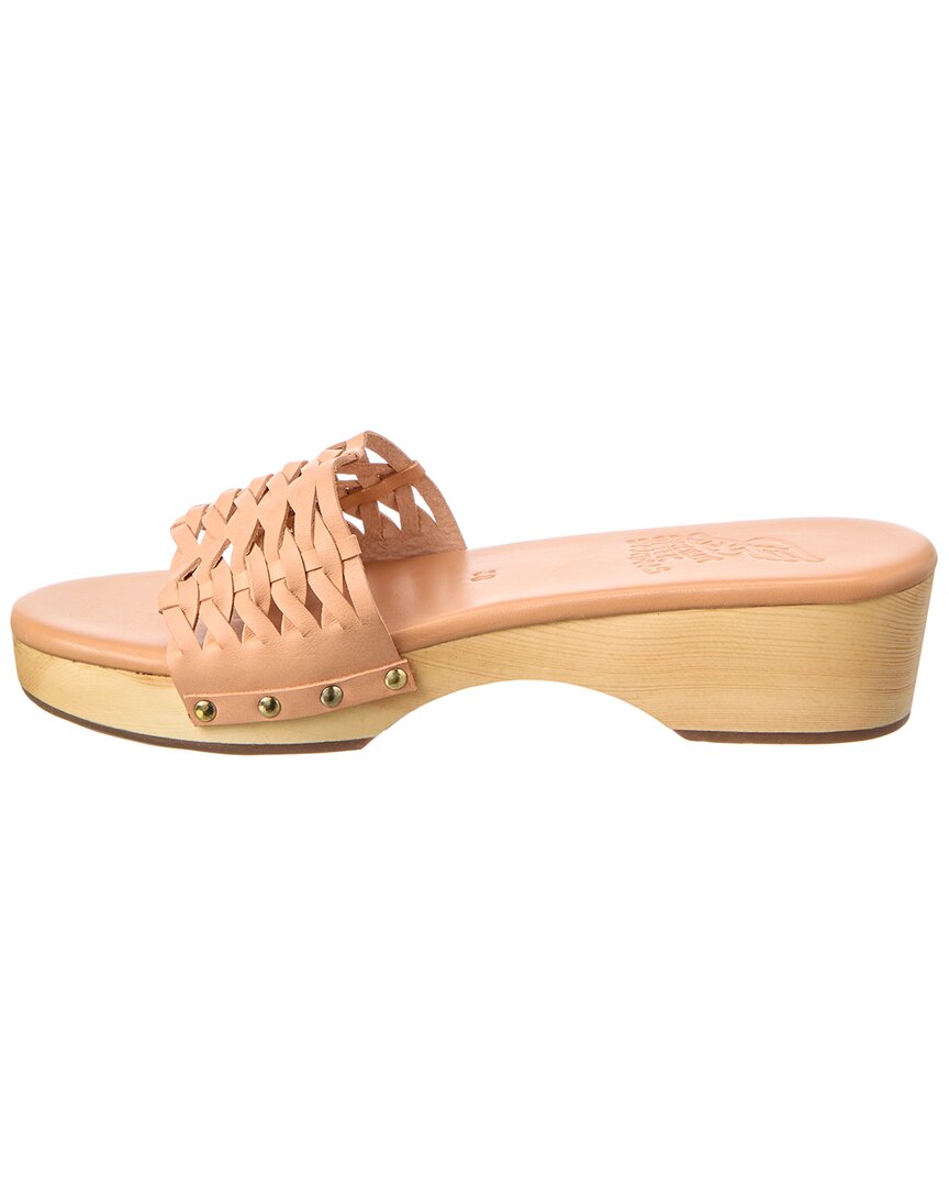 Древнегреческие сандалии Open Woven Кожаные сабо Ancient Greek Sandals, коричневый — фото 2