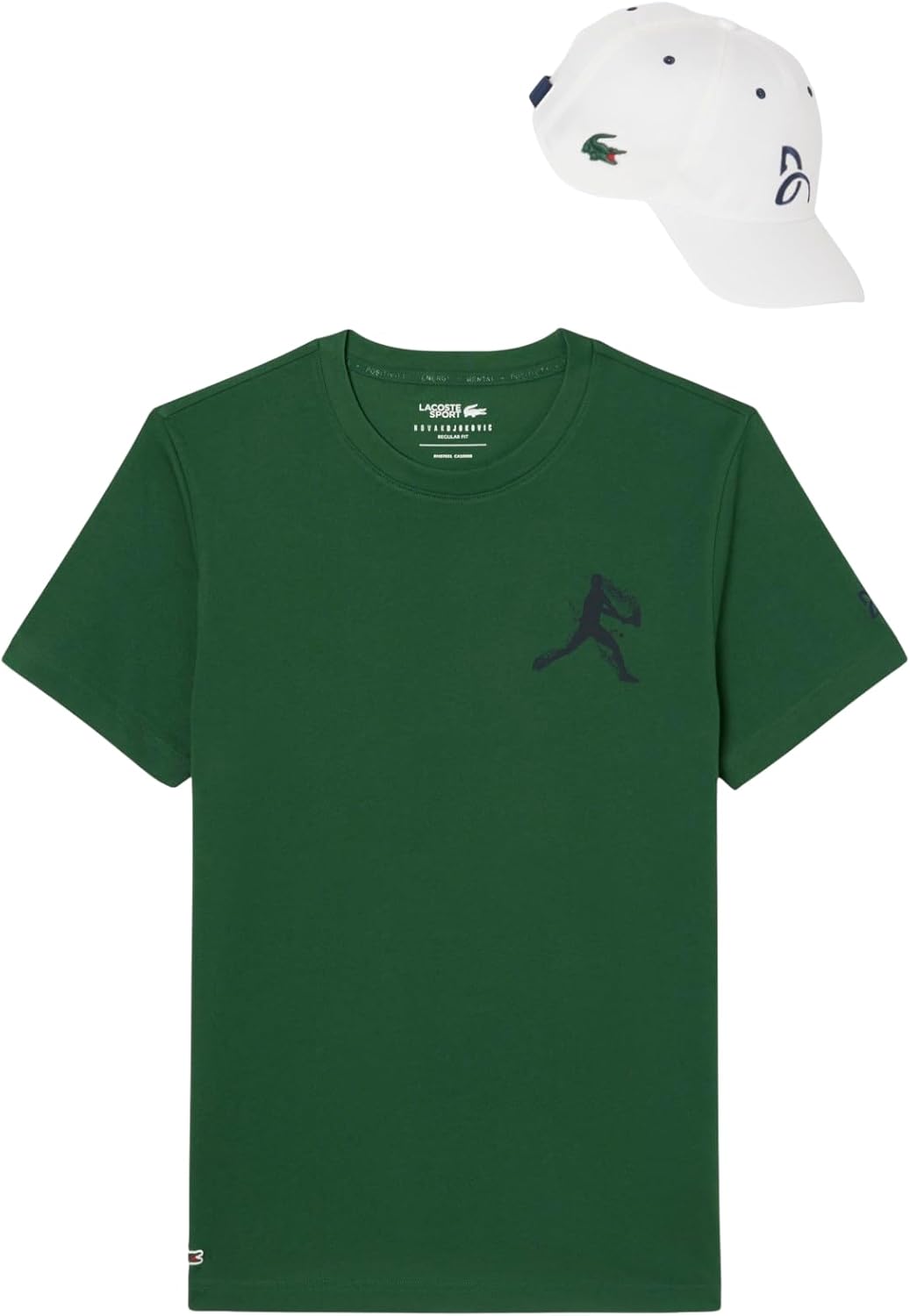 

Набор Lacoste Mens Sport Tennis X Novak Djokovic: футболка и кепка, Green/Navy Blue, Зеленый, Набор Lacoste Mens Sport Tennis X Novak Djokovic: футболка и кепка, Green/Navy Blue