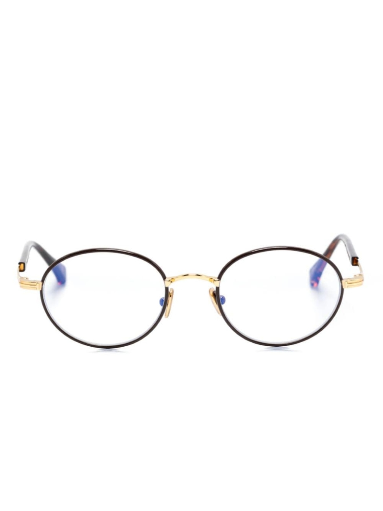 

TOM FORD Eyewear очки в овальной оправе, коричневый