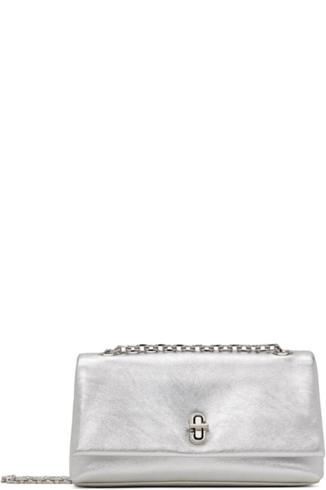 

Серебряная сумка «The Metallic Dual Chain Wallet» Marc Jacobs