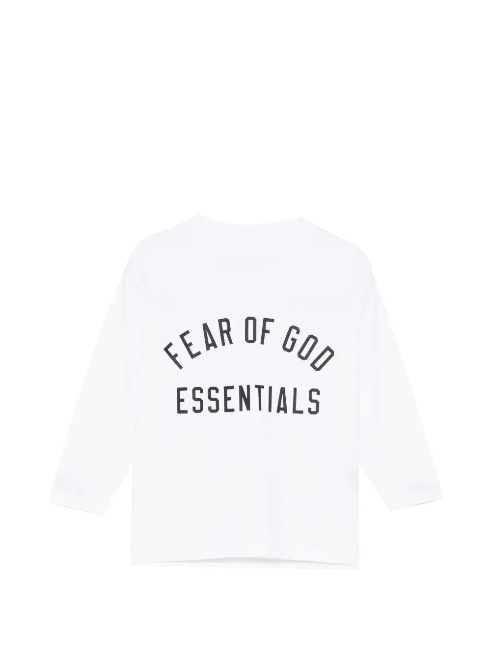 Футболка с длинными рукавами и принтом логотипа Fear Of God Essentials Kids, белый