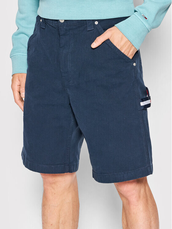 

Тканевые шорты свободного кроя Tommy Jeans, синий