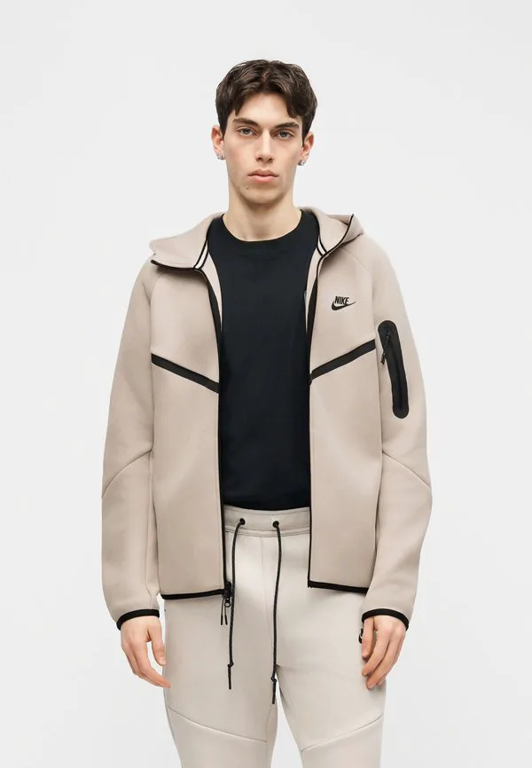 Флисовая куртка Nike Sportswear, Cream/Black — фото 3