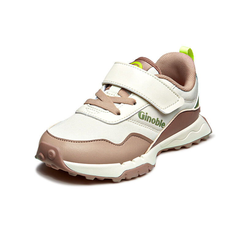 

Обувь для малышей, кроссовки Ginoble, цвет Ivory white/Sienna brown/Mocha brown/Tea green