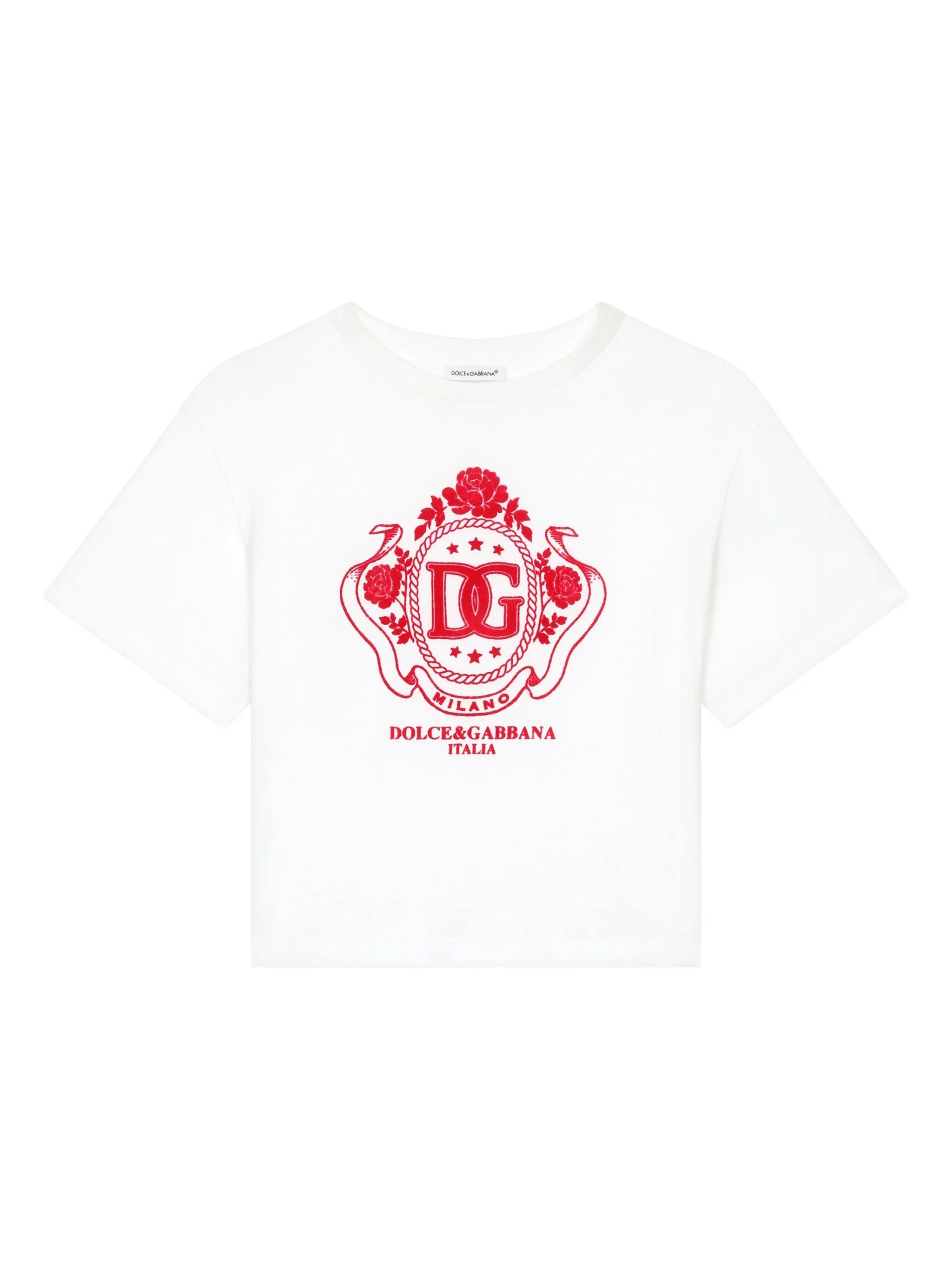 

Футболка с логотипом Dolce & Gabbana Kids, белый