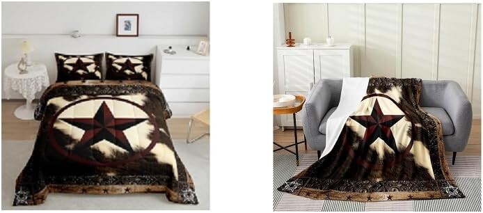

Erosebridal Рустикальное одеяло полное + одеяло королевского размера