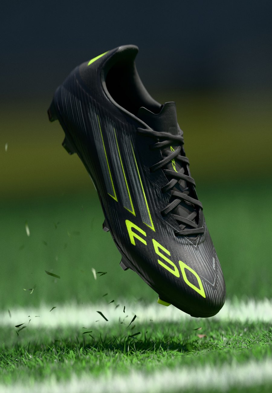 

Кроссовки Adidas Performance F50 LEAGUE FIRM GROUND FOOTBALL BOOTS, Core Black/Iron Metallic/Lucid Lemon/Black