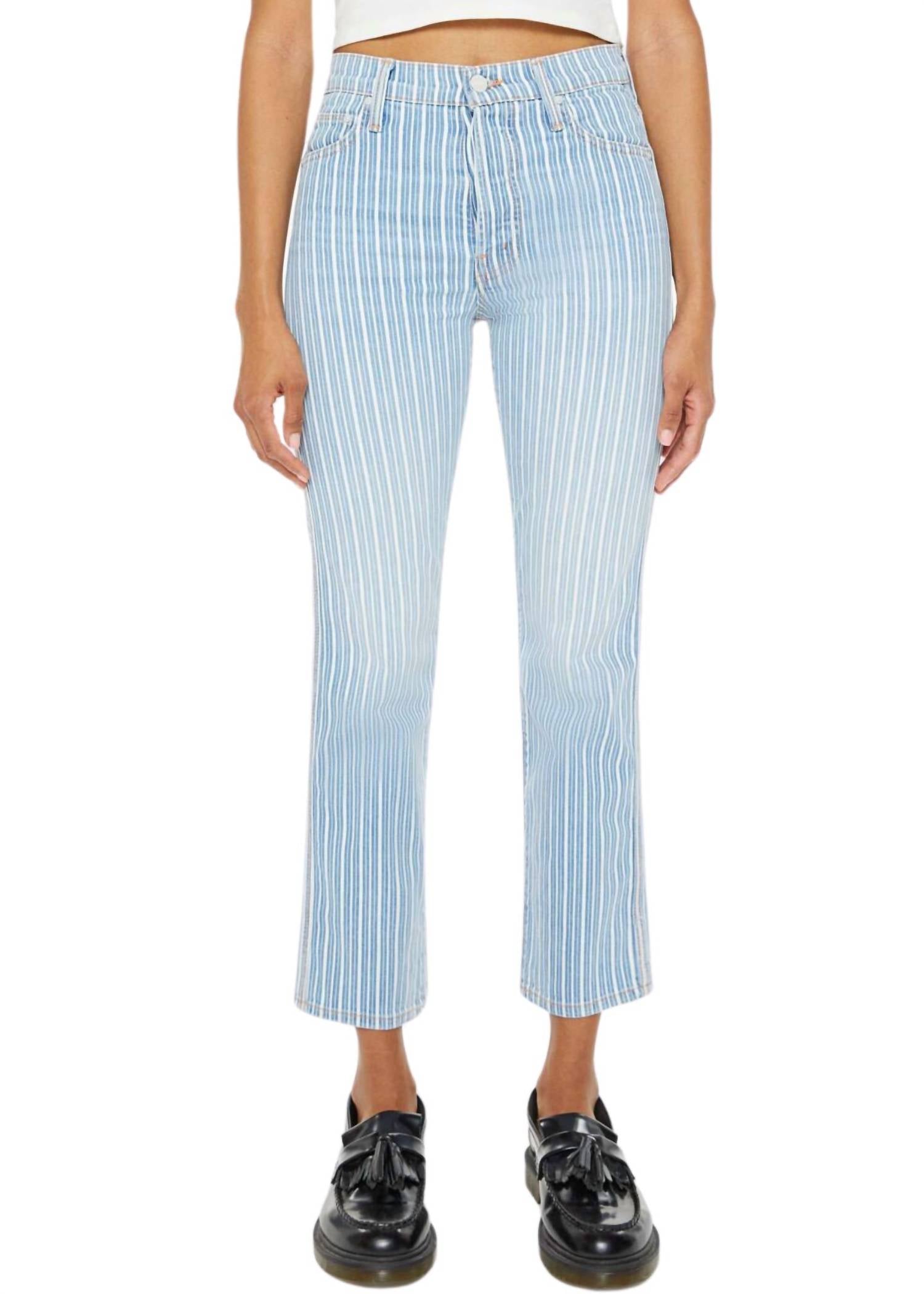 

Тройные джинсы Tomcat с завышенной талией в цвете "Рад апельсину" Mother